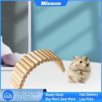 บันไดสะพานไม้หนูแฮมสเตอร์ Miusue ปาราคีตบัดจี้หนูนกแก้วของเล่น