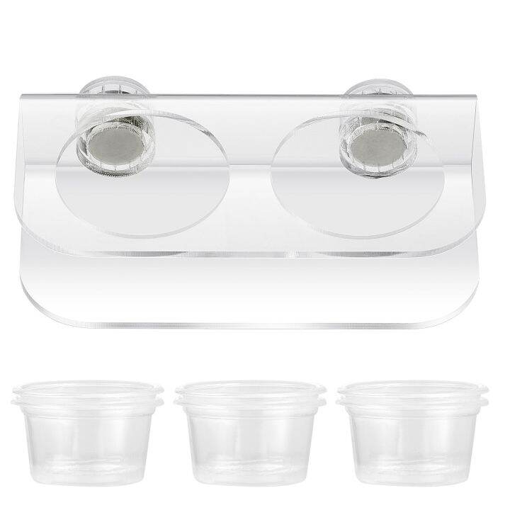 Reptile Fogger Crested Gecko ถังอาหารอ่างล้างจานอุปกรณ์แม่เหล็ก