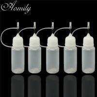 【hot】✕  Aomily 5pcs/Set 10ml Jam Painting Squeeze Bottles with Nozzles Baking Pastry Bottle Tools Pot