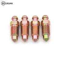 High Quality 4pcs M10 x 1.0mm length 33mm Motorcycle Bike Brake Caliper Steel Bleed Screw Nipple