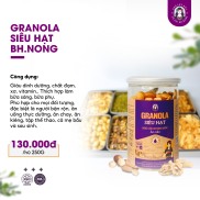 Freeship max - Granola siêu hạt ngũ cốc nướng mộc Bh.nong ăn liền, bữa sáng