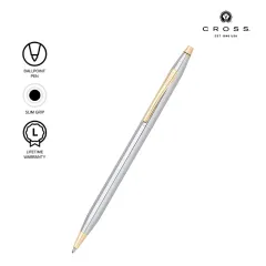 Personalized Classic Century Ballpoint Pen - Lustrous Chrome 3502