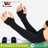 1 Pair Cycling Arm Sleeves Sun UV Protection Long Fingerless Gloves Running Fishing Ridding Golf Game Outdoor Sport Hand Warmers