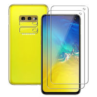 (2+2) สำหรับ Samsung Galaxy S10E (2 ชิ้น) HD ล้างกระจกเทมเปอร์ป้องกันหน้าจอฟิล์มป้องกัน &amp; (2 ชิ้น) ฟิล์มเลนส์กล้อง-Aluere