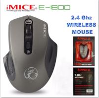 เมาส์ไร้สาย Apedra E-1800 Mouse Optical Wireless 2.4GHz Mouse Gaming Ergonomic 1600 dpi.(สีเทา)