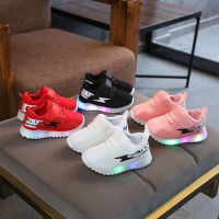 2023 Spring And Autumn Children LED Sneakers Boys Glowing Shoes kids Baby Girls Toddler Shoes with Light Up Luminous Sneakers