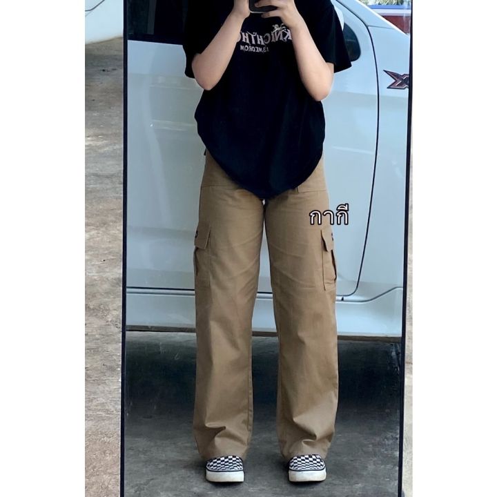 ☬ กางเกงคาโก้ดิกกี้ dickies กางเกงขายาวเองสูงใส่ได้ทั้งชายหญิง | Lazada ...