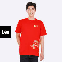 LEE เสื้อยืดแขนสั้นผู้ชาย คอลเลคชั่น Lee Thai รุ่น LE S323MTSSN51 สีแดง