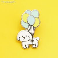 Cute Vivi Dog Balloon Dog Enamel Brooch Kawaii Puppy Badge Lapel Pins Alloy Metal Fashion Jewelry Accessories