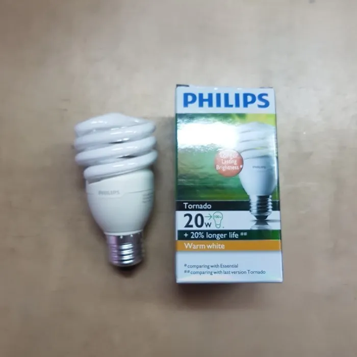 Philips Lampu Tornado 24W / Spiral Ulir 24 Watt E27 220V - Putih ...