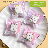 Longjia Tools 100PCS CLEAR cake Gift bags ถุงพลาสติกขนมคุกกี้บิสกิตบรรจุภัณฑ์ถุง