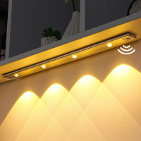 โคมไฟอัลตร้าบางแบบชาร์จไฟได้ Magnetic Motion Wireless Cabinet Night Light Sensor Lights