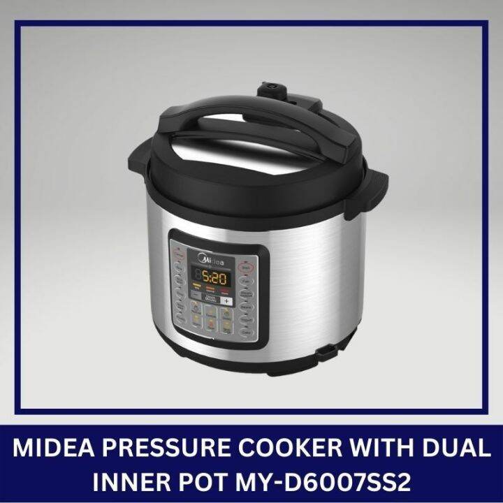 Midea 5.7L Digital Pressure Cooker MY-D6007SS2 | Lazada