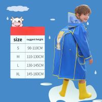 【CW】 Quality Raincoat Children Rain Poncho Boys Girls Poncho with Schoolbag Position Child Thickened Windbreaker Raincoat Rain Poncho