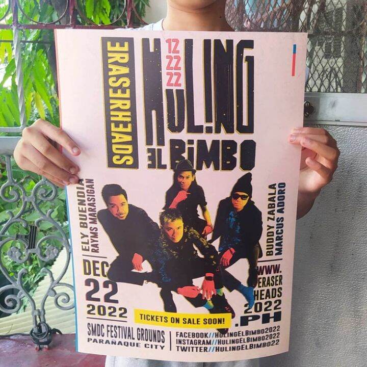 Eraserheads Eheads Eraserhead Band Huling El Bimbo Concert Posterღ