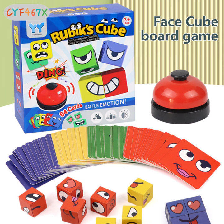 CYF Expression Puzzle Building Cubes FaceChanging Building Blocks