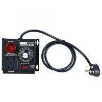 AC 220โวลต์4000วัตต์ SCR อิเล็กทรอนิกส์ V Oltage Regulator มอเตอร์พัดลมควบคุมความเร็วลดแสงหรี่