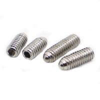 304 Stainless Steel Ball Point Hex Socket Spring Ball Plunger Grub Point Set Screw M3 M4 M5 M6 M8 M10 M12