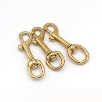 10-20mm Inner Solid Brass Round Base Lobster Clasps Clip Buckle Ring Snap Hook Pet Collar Leather Craft Harness Diy Accessories