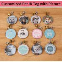 ✁ Personalised Anti-lost Dog ID Collar and Tie Pet Cat Custom Engraved Name Tag with Pictures Perro Coleira Cachorro Hondenriem