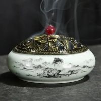 e Fountain Incense Burner Bowl Sandalwood Handmade Agarwood Ceramic Incense Burner Church Incienso Quemador Home Decor 50