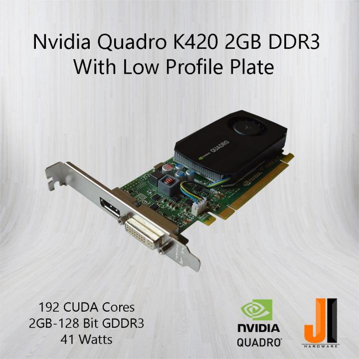 nvidia-quadro-k420-with-low-profile-plate-2gb-ddr3-มือสอง