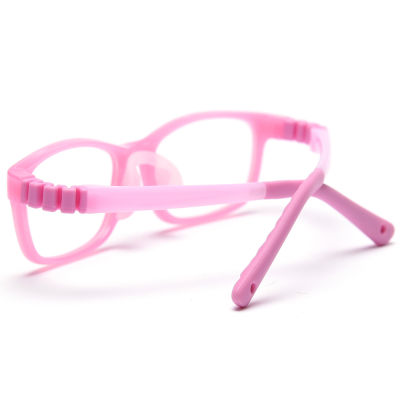 Peekaboo girl child glasses optical tr90 frame anti-slip clear lens kids square eyeglasses frames gifts for boys blue pink