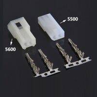 10sets 5500/5600 Connector 3.7mm Pitch Air Butt Type 2P Automotive Wire Harness Connector Male and Female with pin