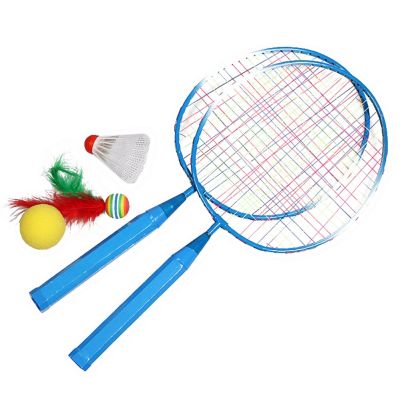 Shuttlecock Racquet with Badminton Ball Indoor Outdoor Team Playing Games Toys Badminton Racket for Children Kids
