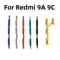 เปิดปิดสวิทช์ปุ่มปรับระดับเสียง F LEX สำหรับ Xiaomi R Edmi 9A 9C