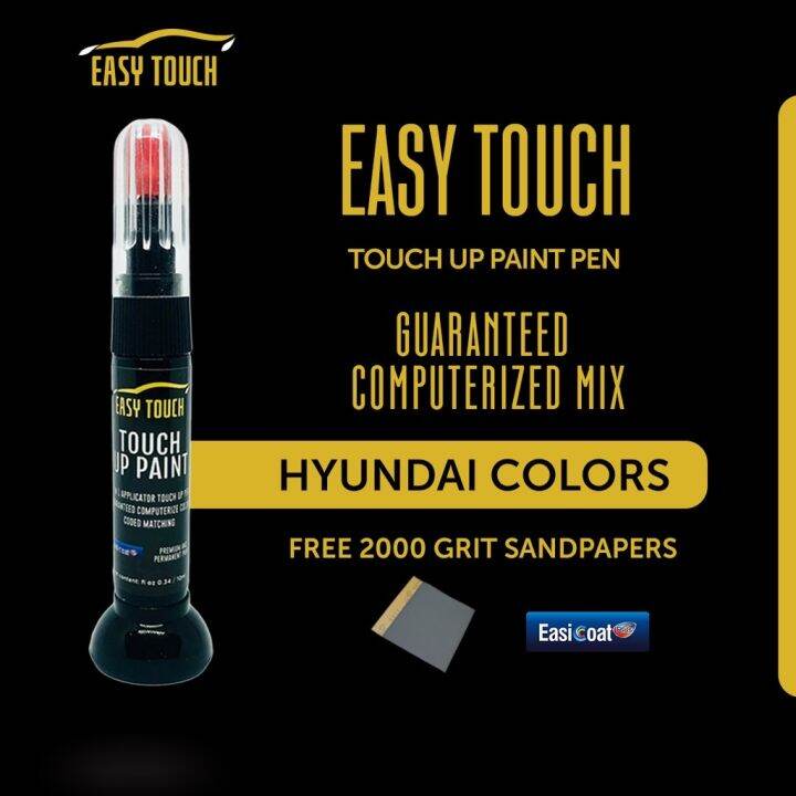 EASY TOUCH UP PAINT PEN FOR HYUNDAI (PRISTINE SLEEK SILVER BOSTON FIERY