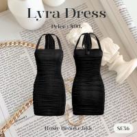 SE36 l LYRA DRESS เดรสกลิตเตอร์ ผูกคอ