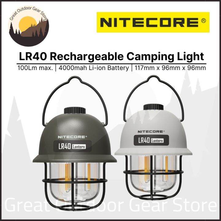 NITECORE LR40 Camping Lantern Light Lamp Rechargeable Battery Outdoor Car Camping EDC Powerbank