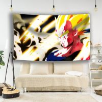 Asian Protagonist: Anime Muscle Boy Magic Power Art Decoration Room Dormitory Wall Tapestry