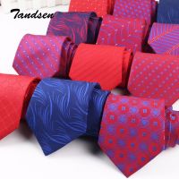 8cm Claret-red Men Women Wedding Tie Business Tie Formal Striped Jacquard Necktie Classic Corbata Neckwear Gravata