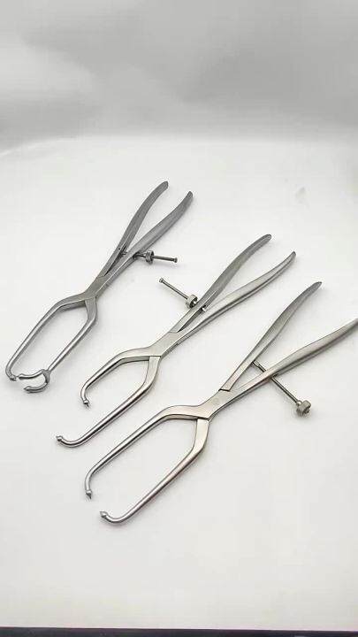 Stainless steel Pointed Reduction Forceps with Ball LegHighLow Leg ...