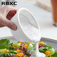 RBXC พอร์ซเลนสลัดจานใส่ซอสถั่วเหลืองจุ่มชาม Dipping ซอสบาร์บีคิวหรือปรุงรสอาหารเรียกน้ำย่อยเครื่องใช้ให้บริการ8*7.5*4ซม.