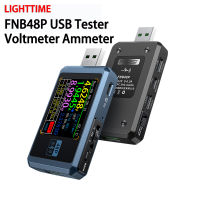 FNB48P USB ตัวทดสอบโวลต์มิเตอร์แอมมิเตอร์แบตเตอรี่เครื่องทดสอบความจุ Type-C Fast Charge Detection Trigger เครื่องตรวจจับการตรวจสอบเวลาจริง