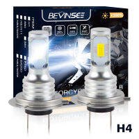 Bevinsee H4 LED Motorcycle Bulbs H7 Headlight Lamp BA20D P15D LED Moto Light 6500K White H9 H11 9005 HB3 Motobike Lamp