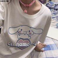 Sanrio เสื้อยืด Y2k ฤดูร้อนสำหรับผู้หญิงทรงหลวมเสื้อยืดเด็กผู้หญิงโลลิต้าเสื้อยืดลำลองฮาราจูกุสตรีทแวร์โอเวอร์ไซส์ความงา