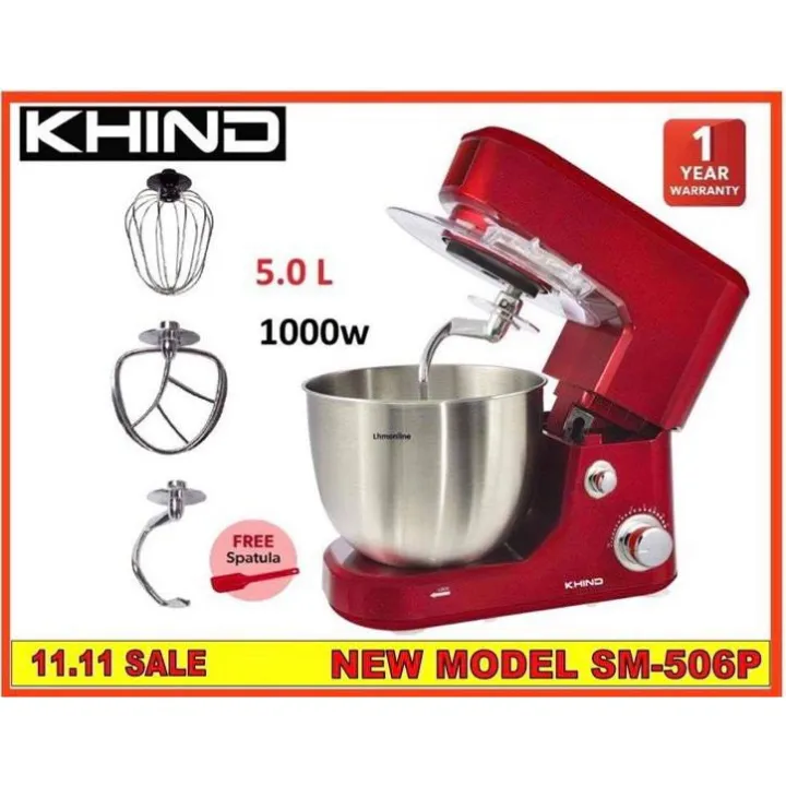 KHIND STAND MIXER 5L SM506P PENGADUN ELEKTRIK Lazada