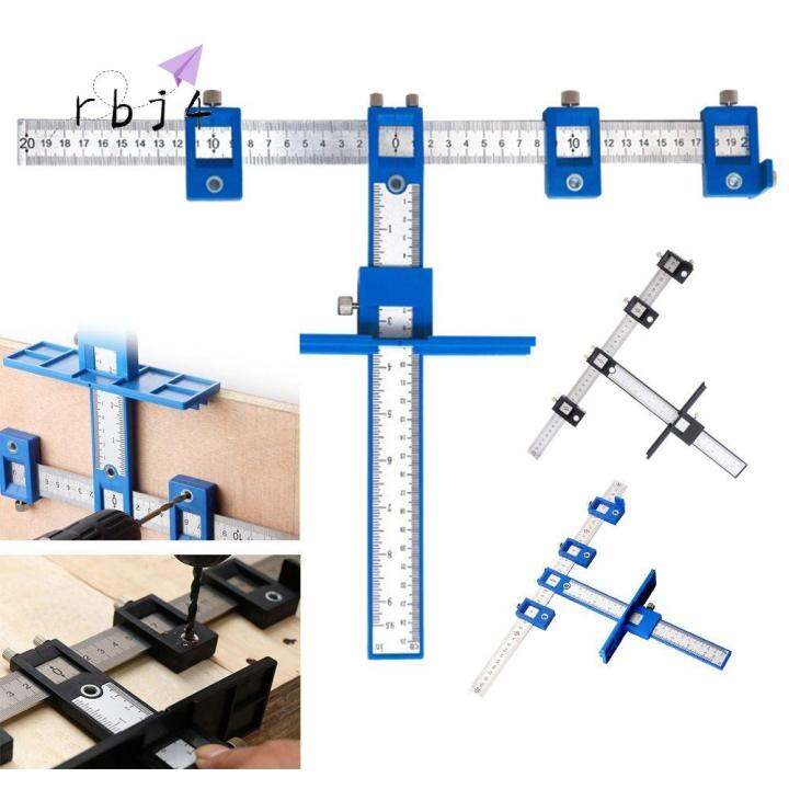 RBJ4 Adjustable Installation Tool Center Drill Bit Ruler Puncher Wood
