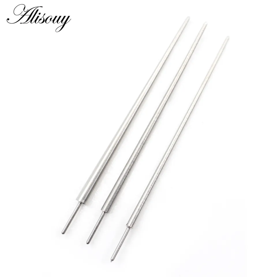 Alisouy 10PCS Stainless Steel Easy Insertion Pin Taper For Internally  Threaded Thredless Jewelry Pull Pin Tools Piercing Jewelry