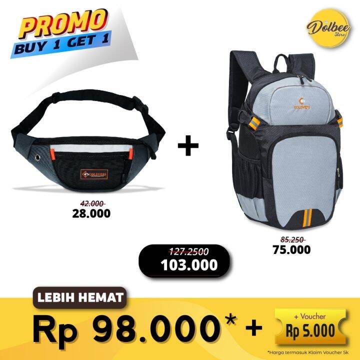 Tas Selempang Pria Sling Bag Cowok Waist Bag Pria Tas Slempang Dada