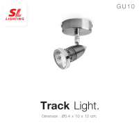 SL LIGHTING โคมไฟสปอร์ตไลท์ SL-7-S-921 ติดแป้น ทรงกลมสีเงิน