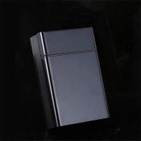 Can Hold 20 Coarse Ciggarrette Box Holder Travel Metal Ciggarett Lighter Storage Case