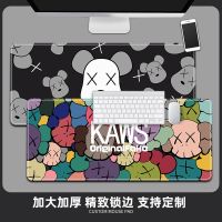 ☜❁▨ Kaws sesame street mouse pad super-sized computer keyboard side whipstitch thickening creative antiskid mat