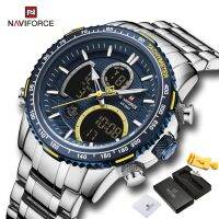 Naviforce 9182 นาฬิกาข้อมือแฟชั่น สายสแตนเลส อเนกประสงค์