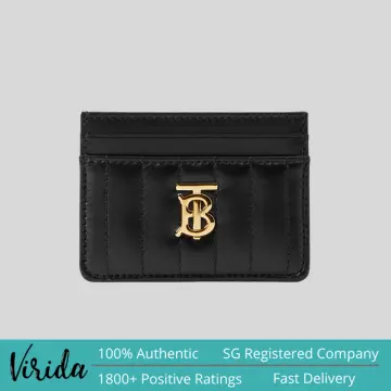 Quilted Leather Lola Card Case in Black/black - Women | Burberry® Official