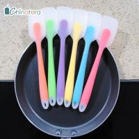 [Chinatera] 1pc Colorful Silicone Pastry Spatula Translucent Cake Cream Butter Scraper Kitchen Baking Tools